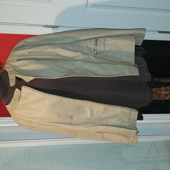 FF 💘🖤💘 ASHLEY STEWART MOTO FAUX LEATHER 22/24 JACKET COAT BRAND NEW - Picture 10 of 13